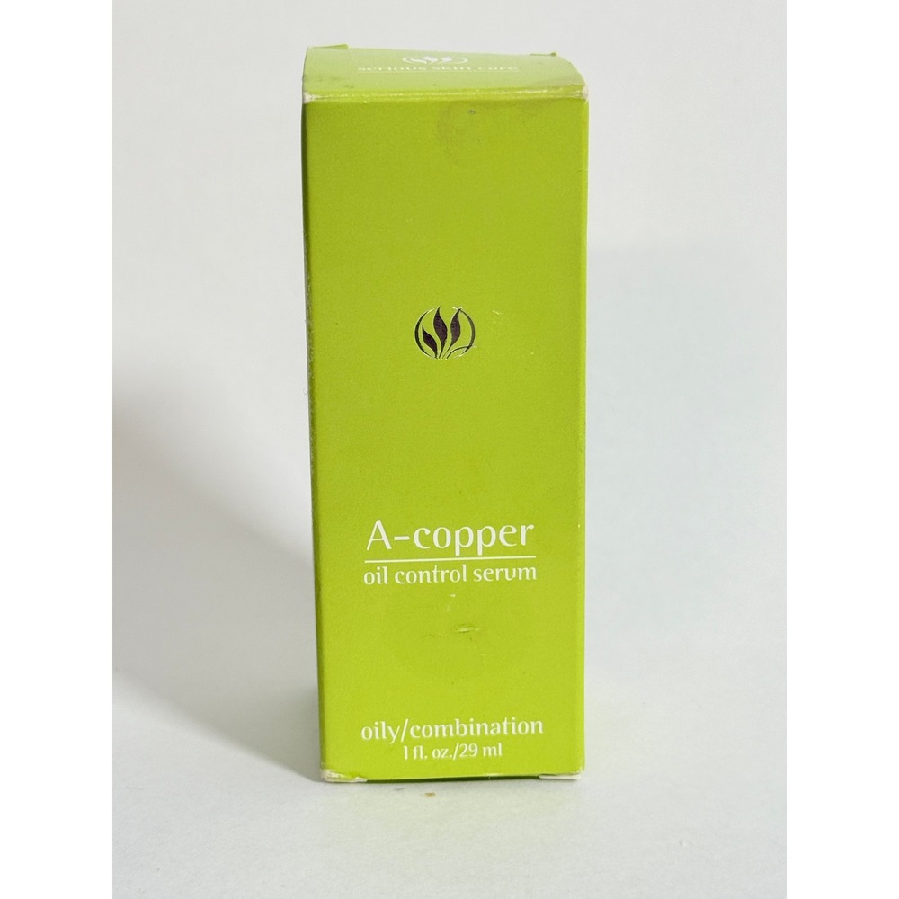 Serious Skin Care A-copper Oil Control Serum Oily Combination Skin 1oz New